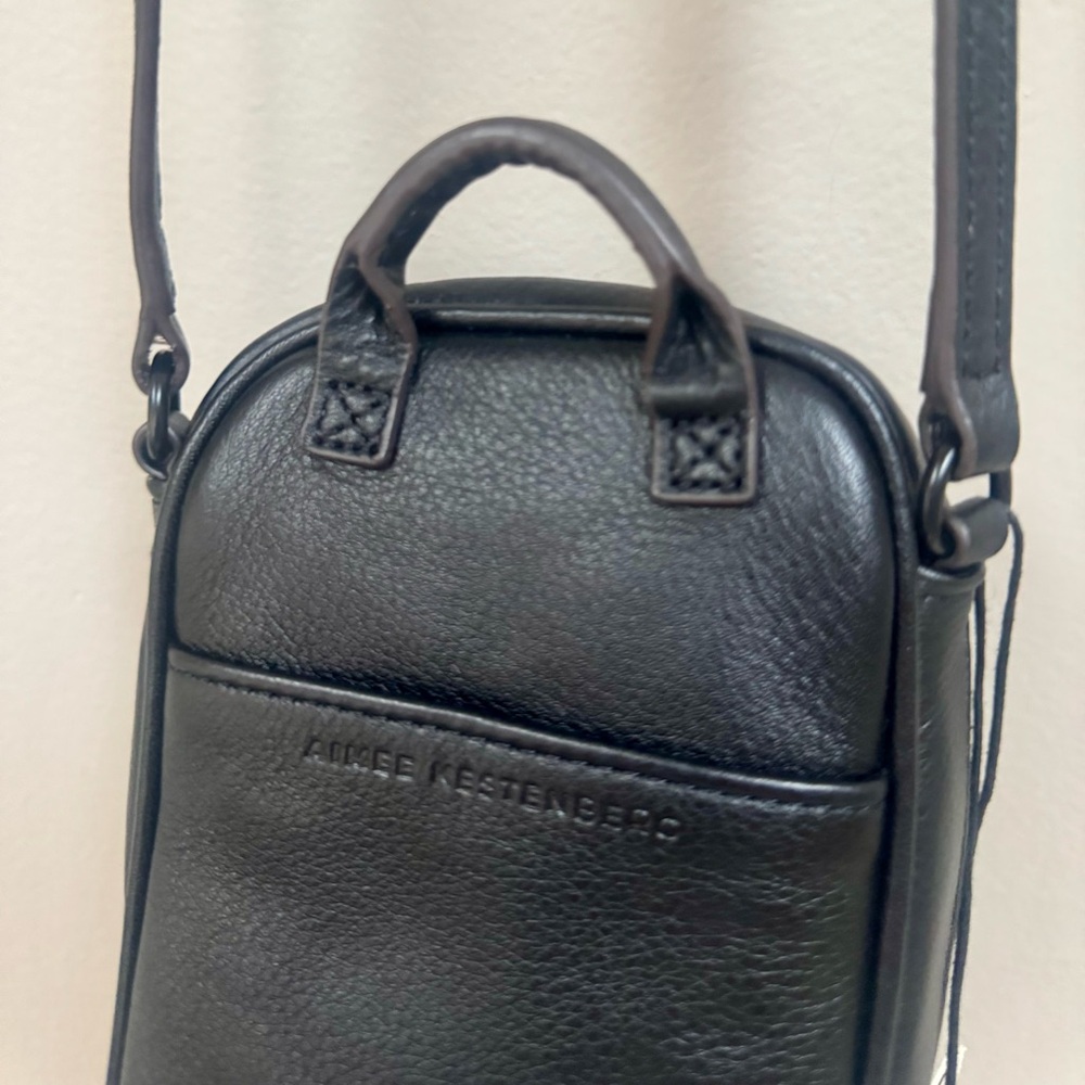 NEW Aimee Kestenberg Leather Black Crossbody Bag - Picture 8 of 10